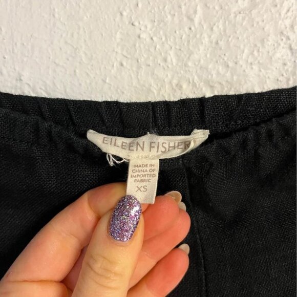 Eileen Fisher wide leg linen pants - Picture 2 of 3